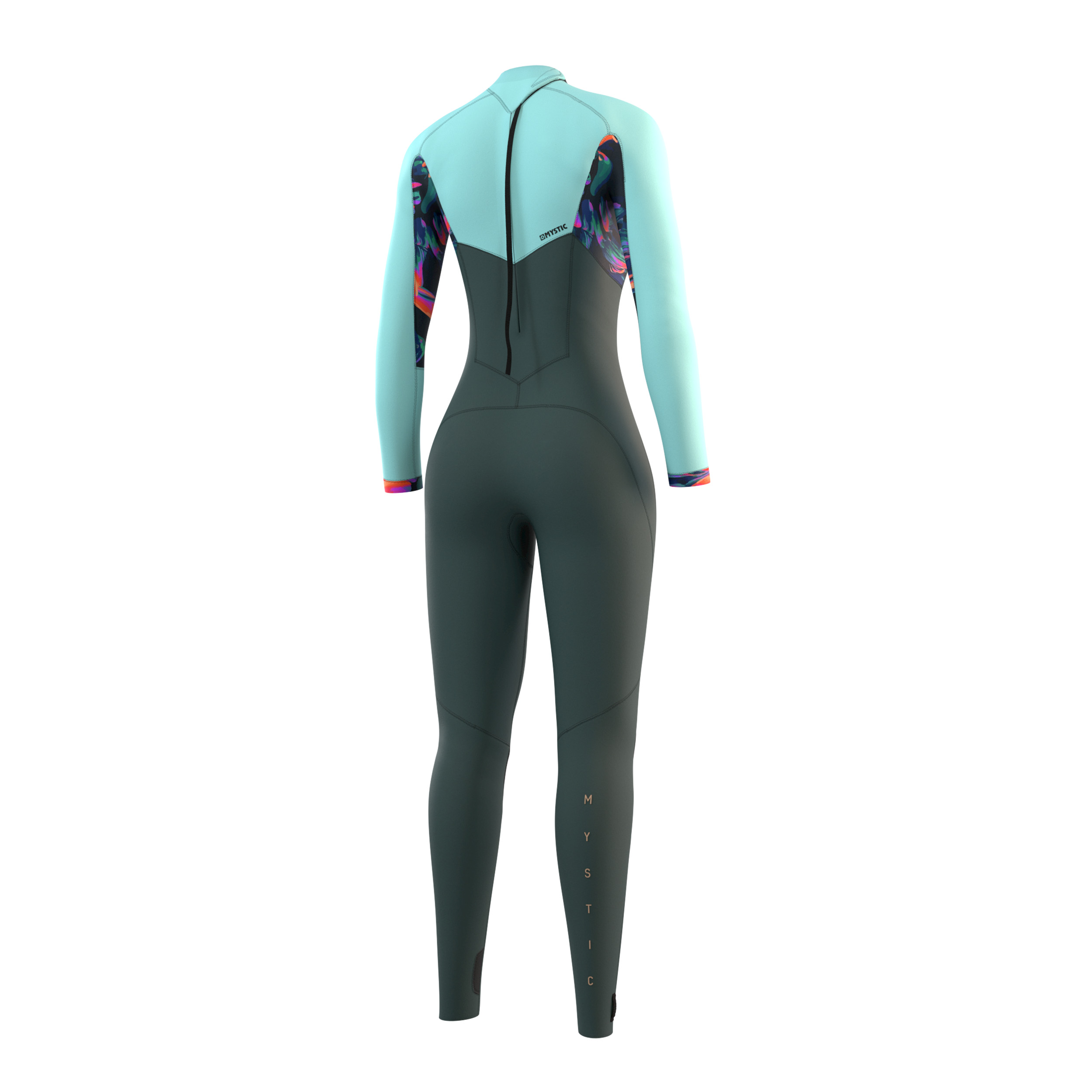 Mystic Dazzled Fullsuit 5/3mm Bzip Women Dark Leaf