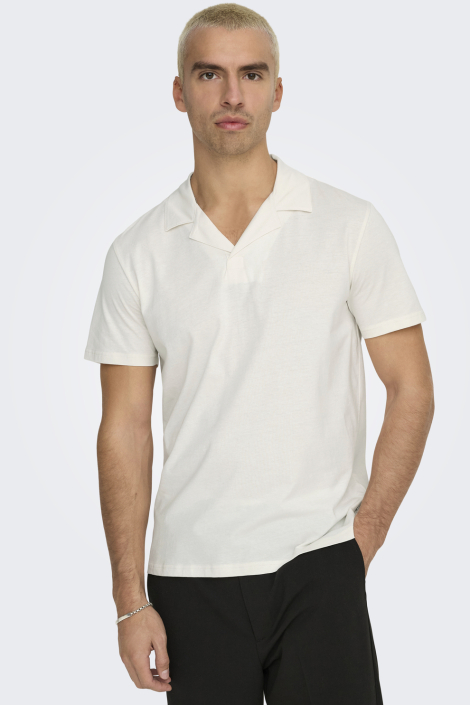 Only & Sons witte heren polo