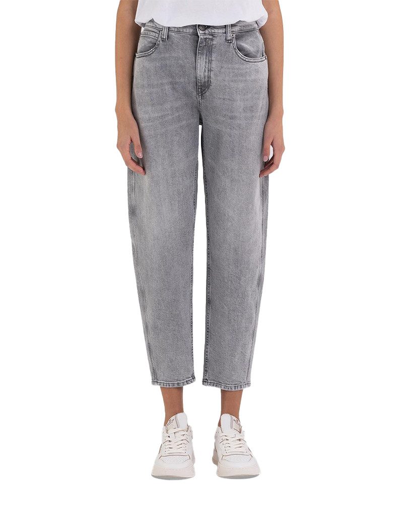 REPLAY JEAN FEMME BALOON KEIDA GRIS CLAIR W40