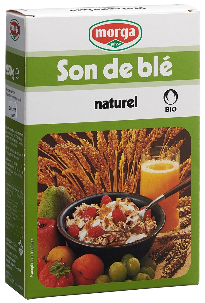MORGA Weizenkleie naturrein Knospe Bio 250 g