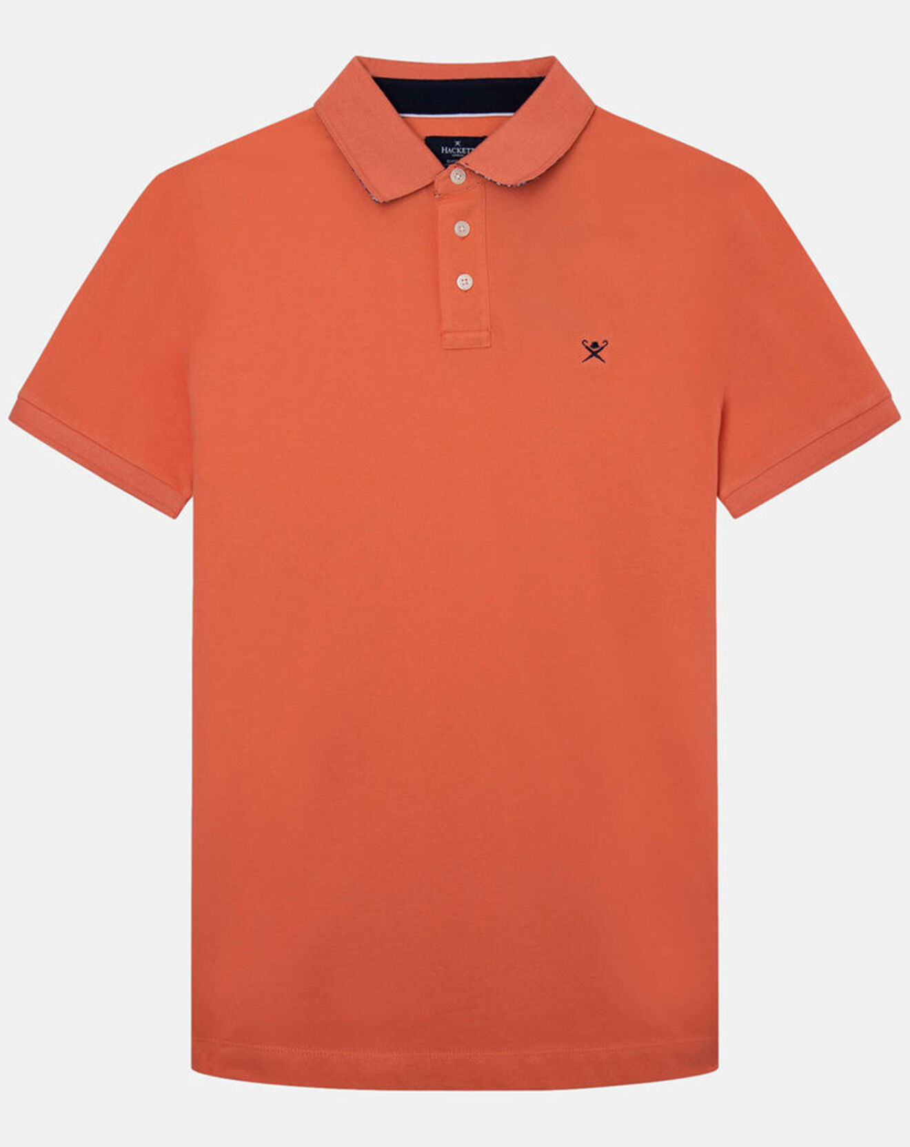 Hackett London Polo Regular Fit uni piqué orange moyen