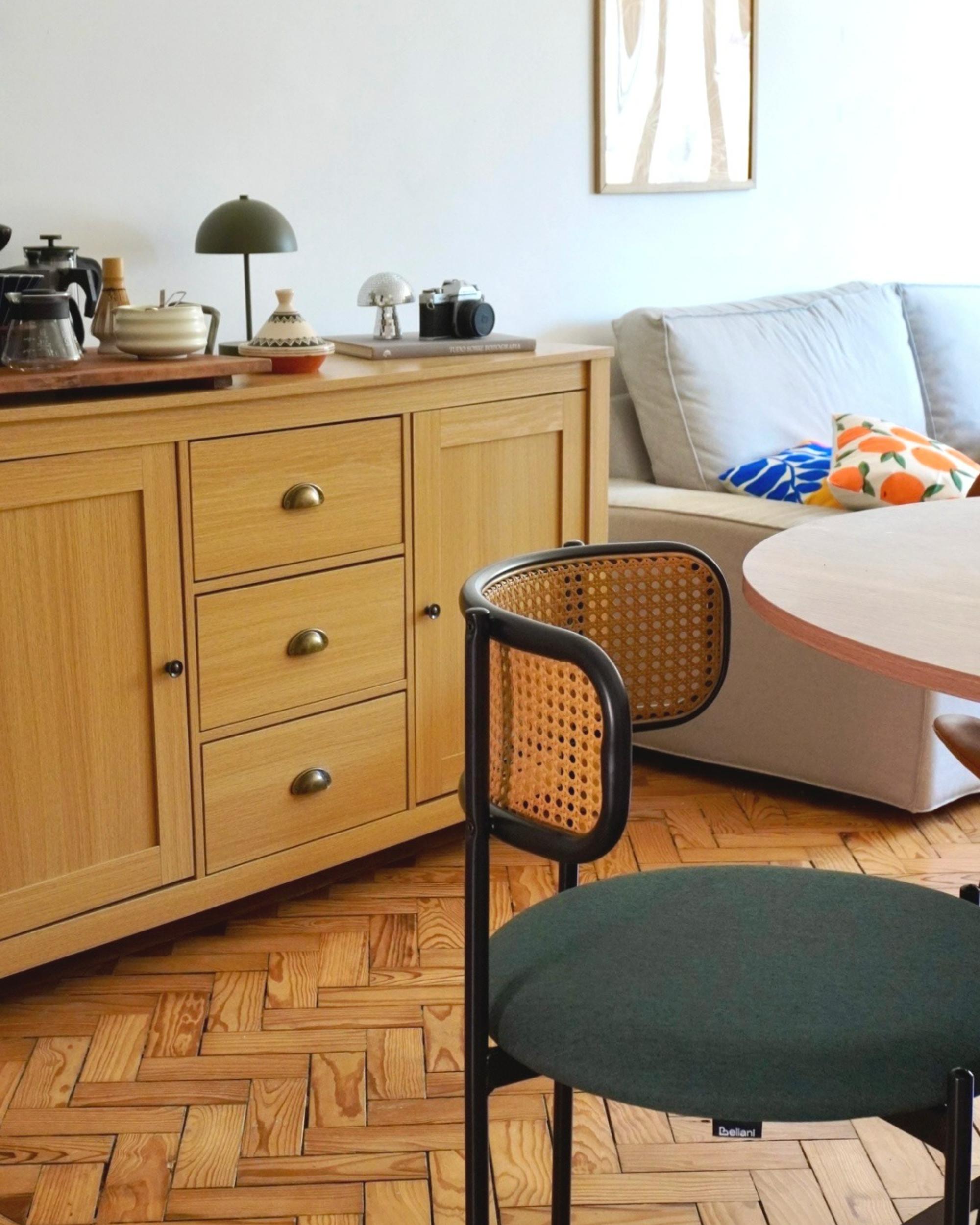 Dressoir met 2 deuren LANSIN Lichtbruin