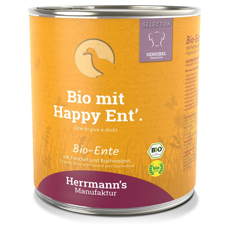 Lot Herrmann's Menu Bio Sensitive 12 x 800 g