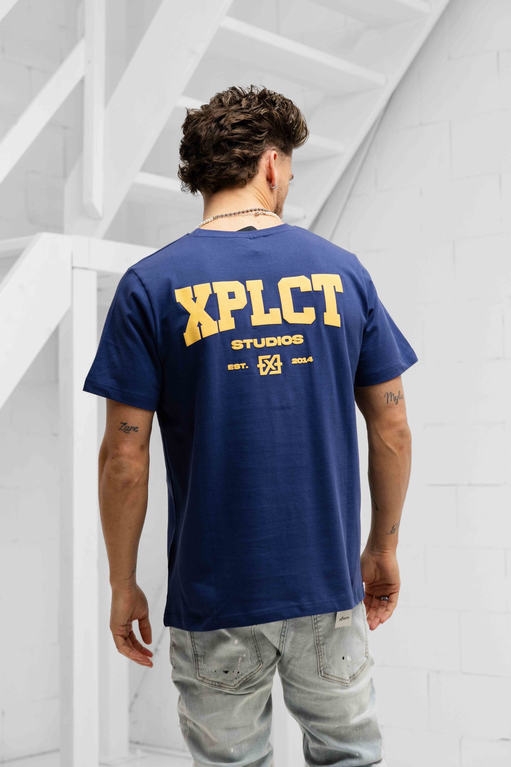 XPLCT Community T-Shirt Heren Donkerblauw