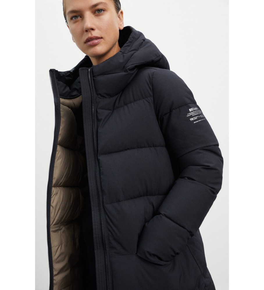 ECOALF Salin Black Coat