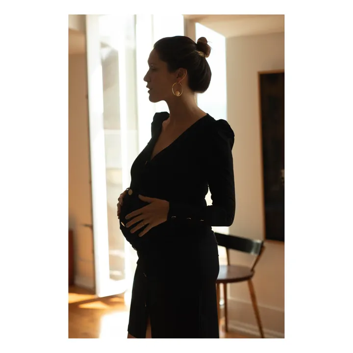Paloma Collection Robe de Grossesse Sofia | Noir