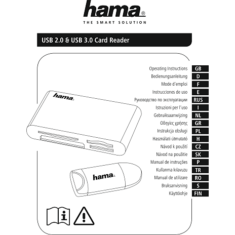 Hama USB og SD kortlæser