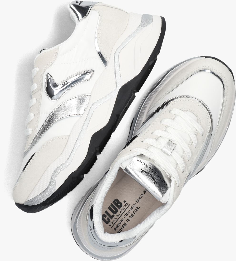 VOILE BLANCHE witte voile blanche lage sneakers club108