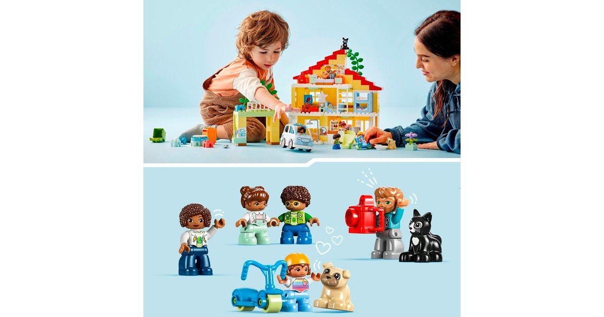 LEGODUPLO - 3-in-1-Familiehuis Constructiespeelgoed  (10994)