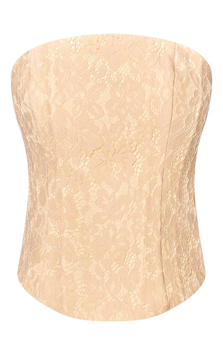 Citron Ensemble Haut Corset Structuré En Dentelle