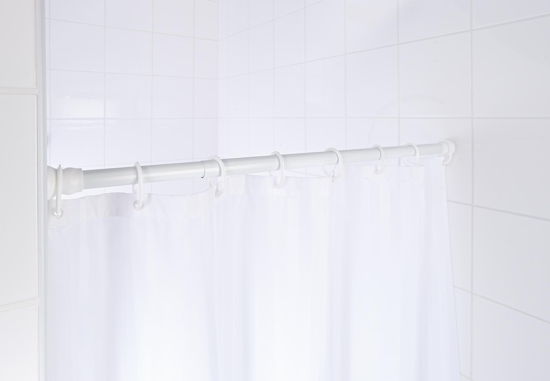 Duschstange ohne Bohren 'Wien' Ø 25 mm weiß 110-185 cm