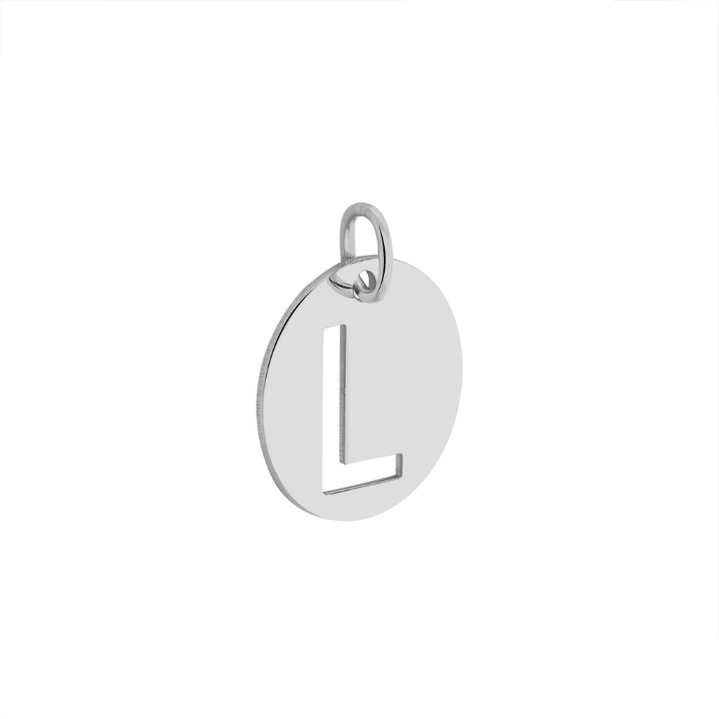 Pendentif Elio L Argent Blanc