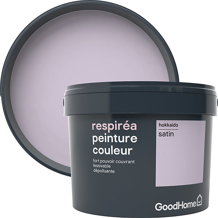Peinture GoodHome Respiréa violet Hokkaido satin 2,5L