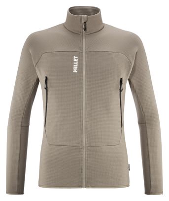 Polaire Millet Fusion Grid Beige Homme