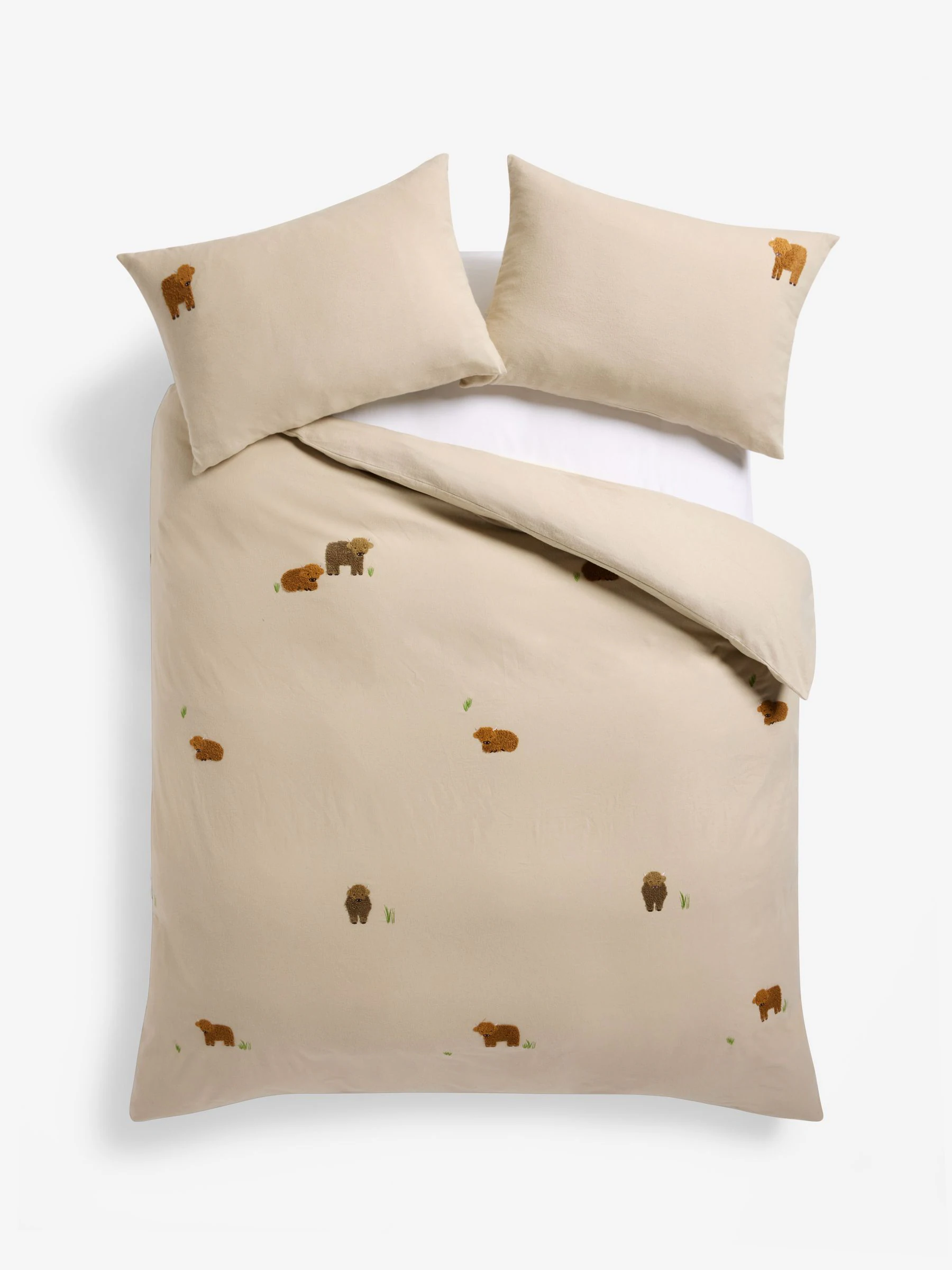 Tufted Hamish Supersoft 100% Brushed Cotton Duvet Cover and Pillowcase Set