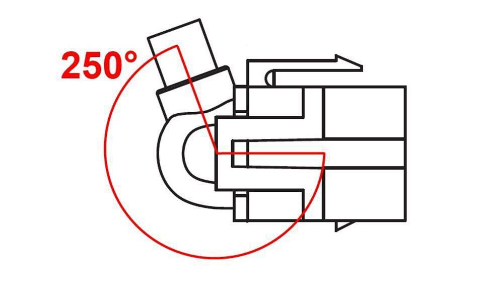 Keystone-Modul USB3.0, 50 cm 250° gewinkeltUSB 3.0-Verlängerung