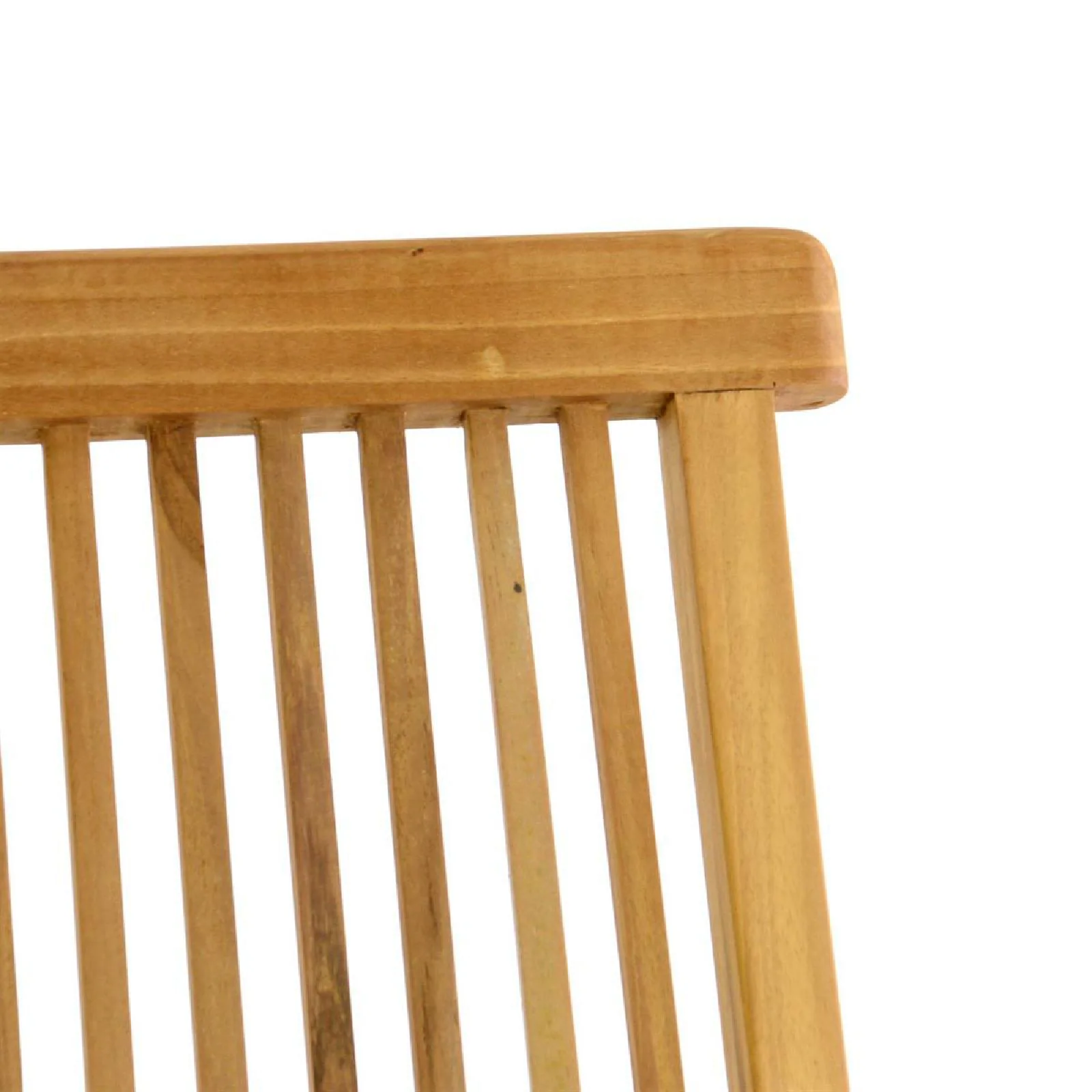 VCM Gartenstuhl mit Armlehne Stuhl Teak Holz klappbar massiv behandelt