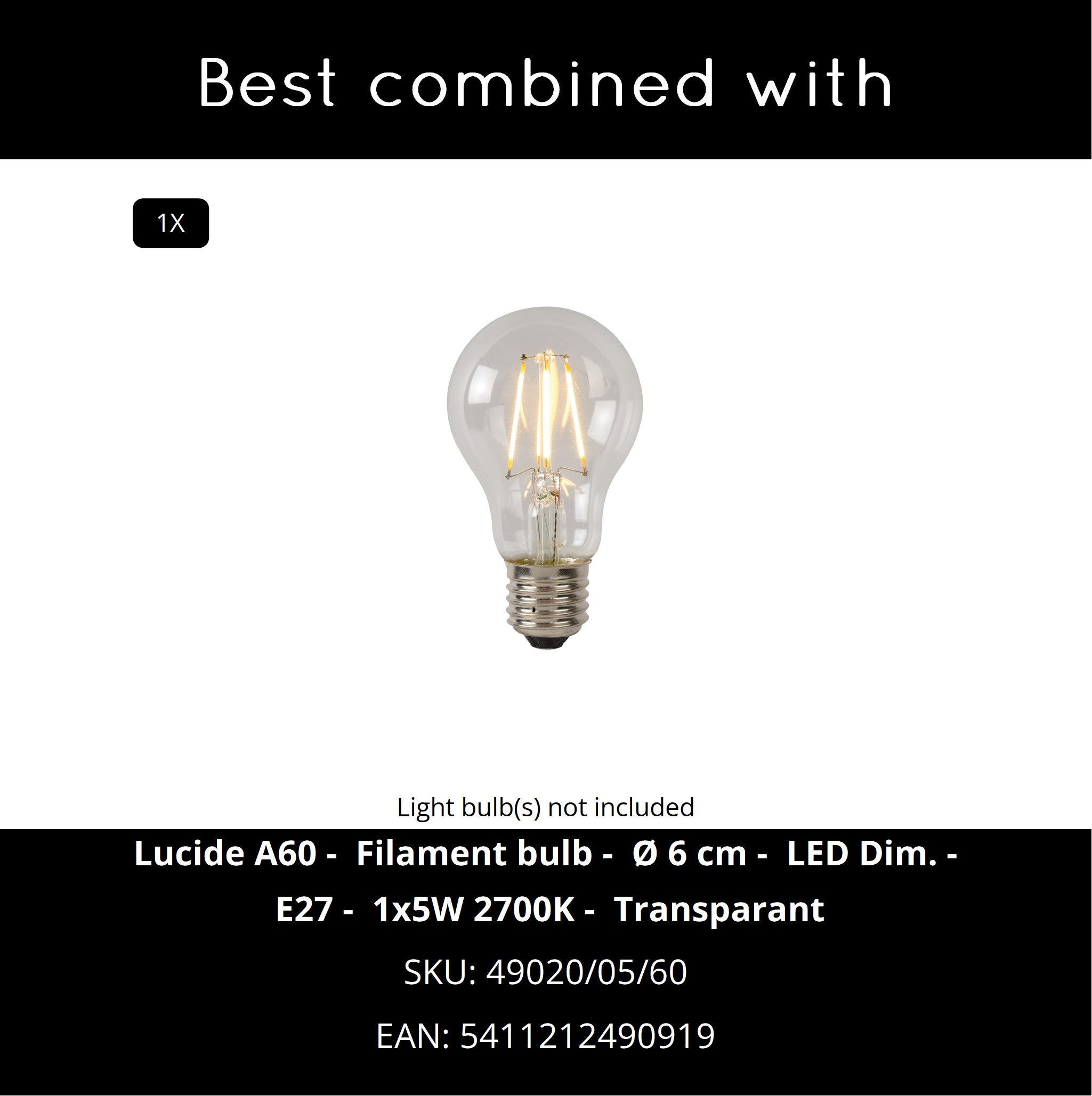 Rosalind plafondlamp Ã21 fumé
