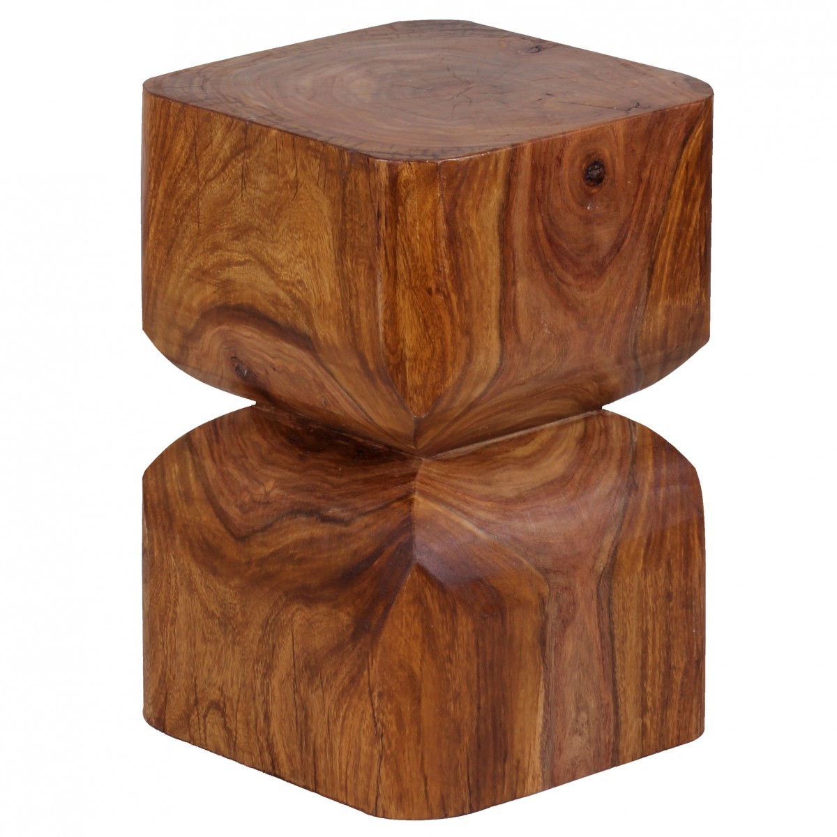 Beistelltisch - Sheesham massiv gebeizt - 30 cm breit