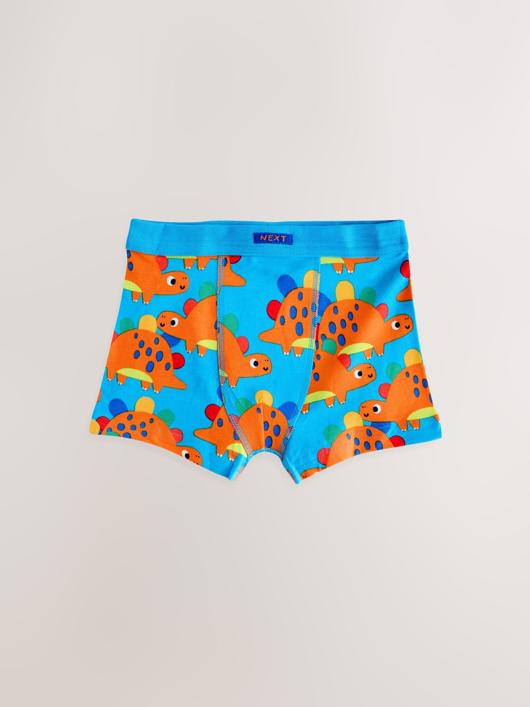 Diverse kleuren met dinosaurusprint - Set van 7 boxershorts met zachte tailleband (1,5-10 jr)