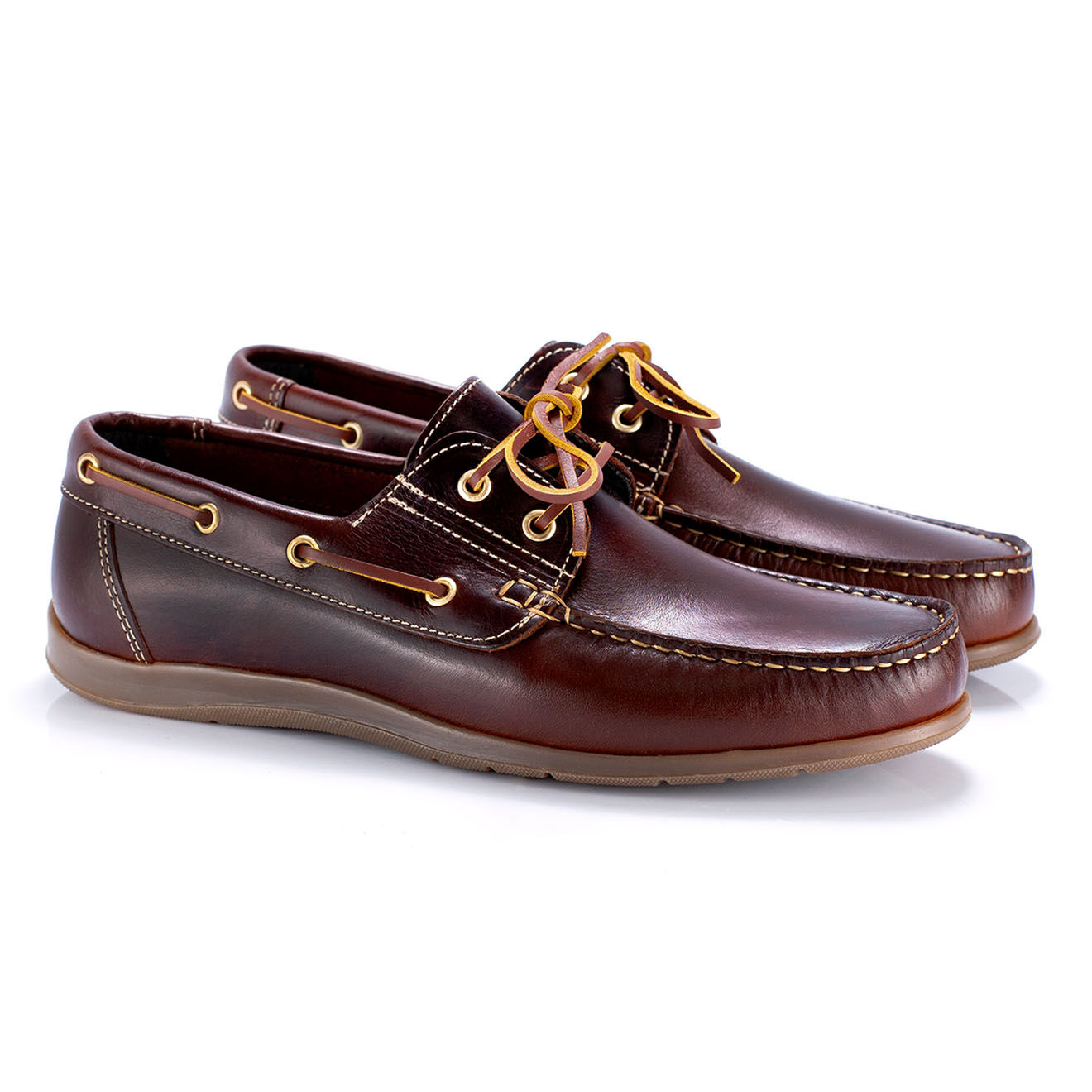 Ortiz & Reed Mocassins en Cuir Crenot cognac