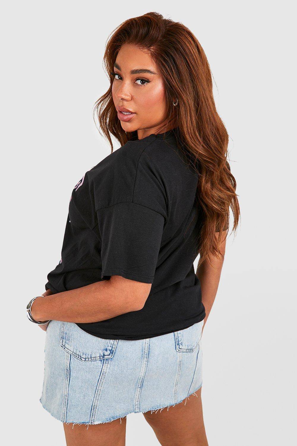 boohoo Plus Cowboy Stars T-shirt Oversized