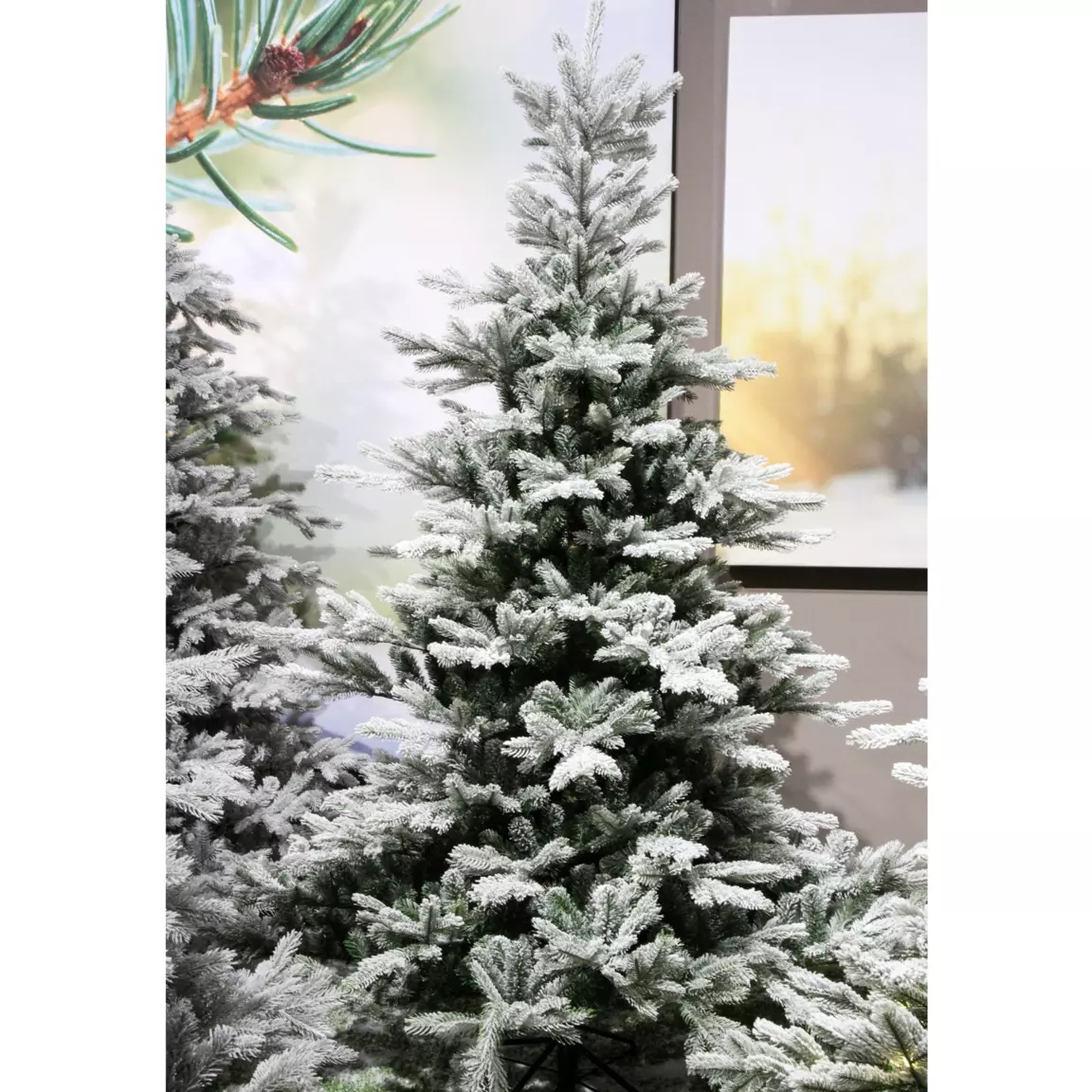 Sapin artificiel de Noël Glorious H240 cm Vert enneigé
