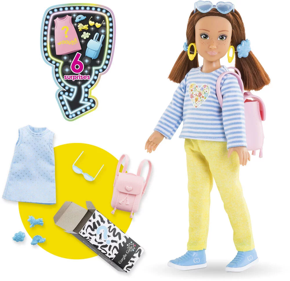 COROLLE GIRLS -POUPEE MANNEQUIN - COFFRET ZOE SHOPPING - 28CM