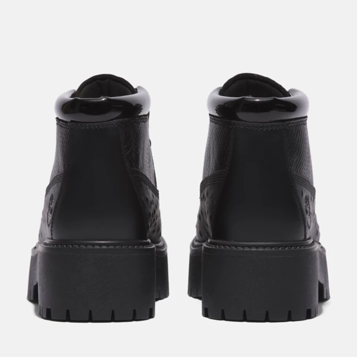 Bota Chukka Timberland Premium Platform Impermeável Feminina Stone Street na cor Preta