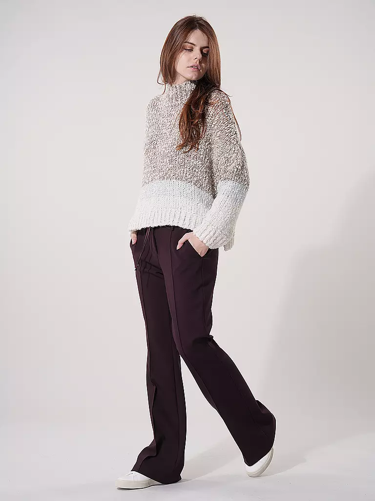 CAMBIO Marlenehose FAWN dunkelrot