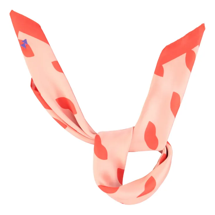 Sisters Department Foulard Imprimé Cœurs | Rouge