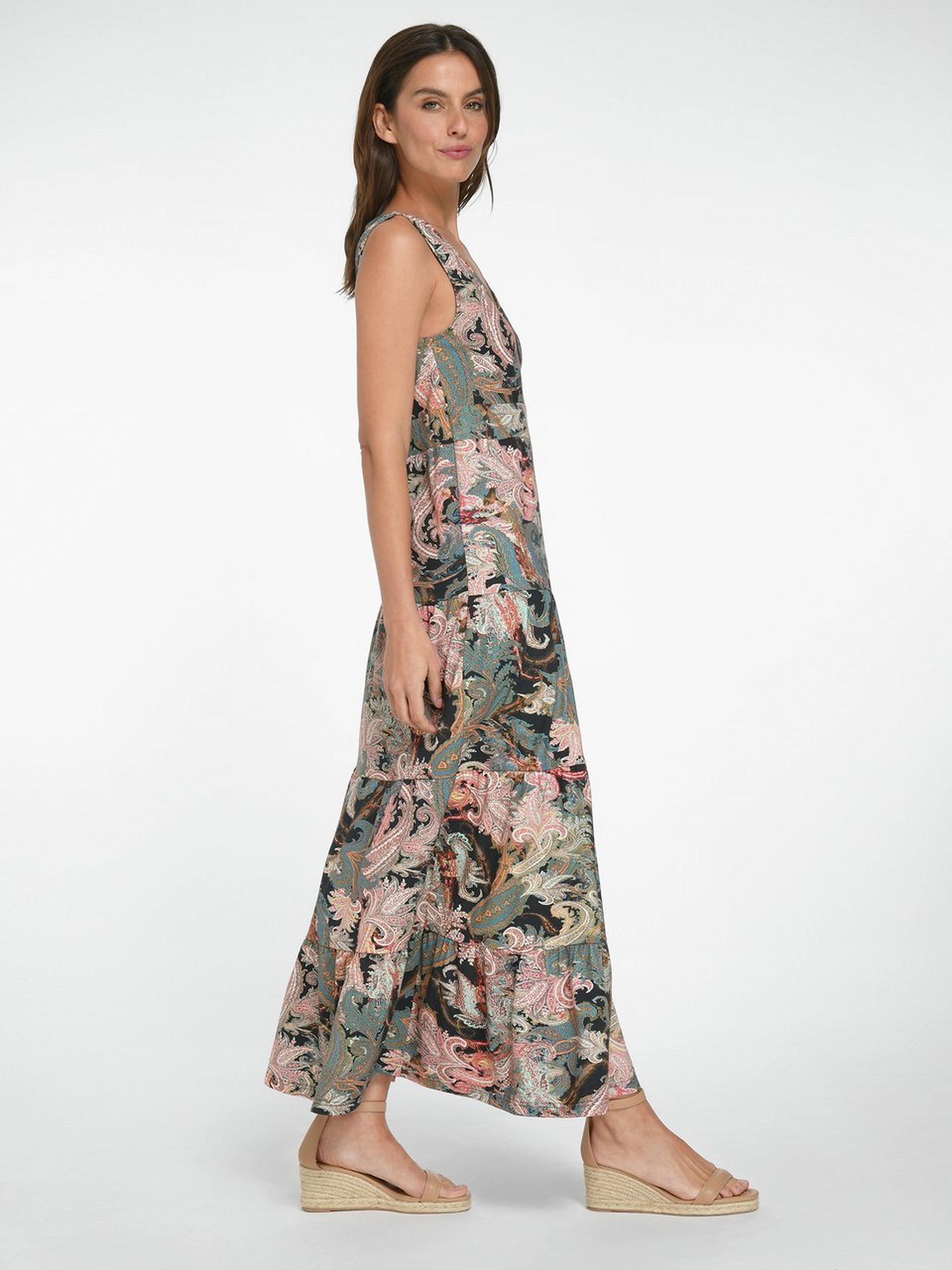 Langes Jerseykleid