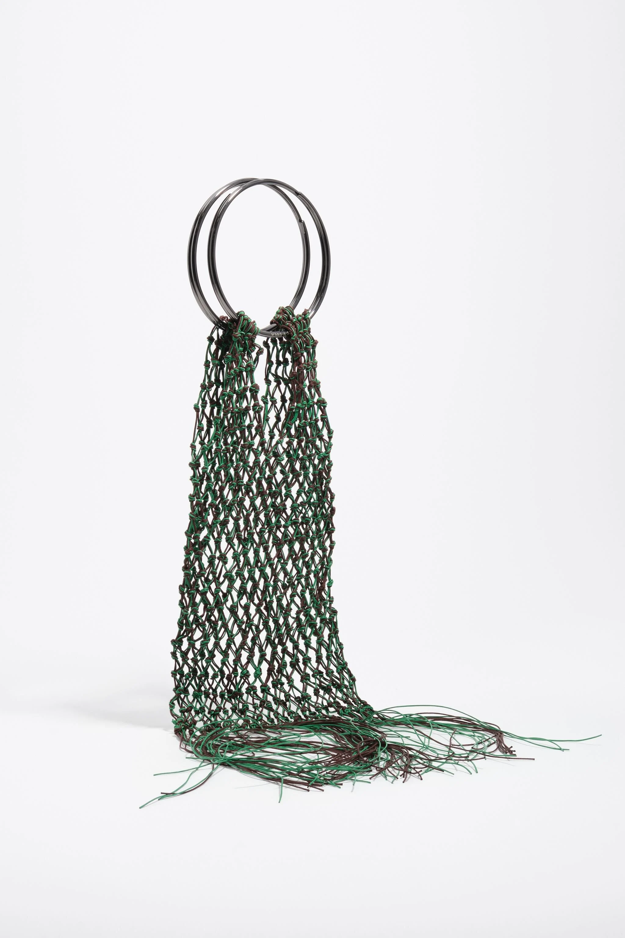 Bolsa de couro verde