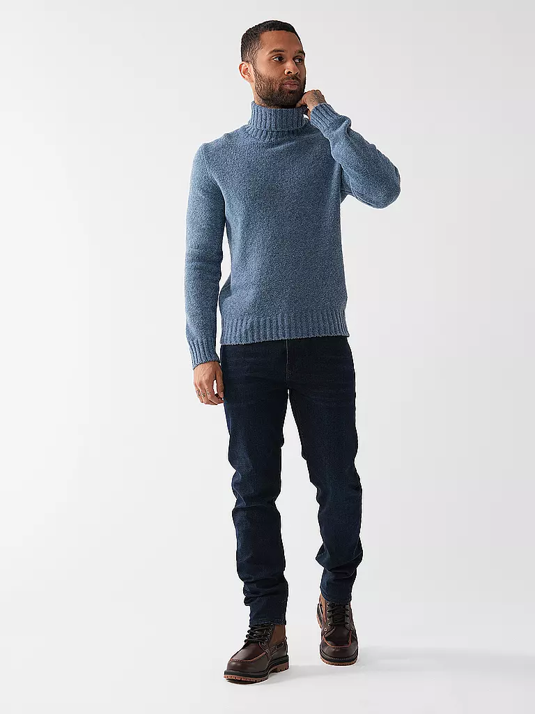 GRAN SASSO Rollkragenpullover hellblau