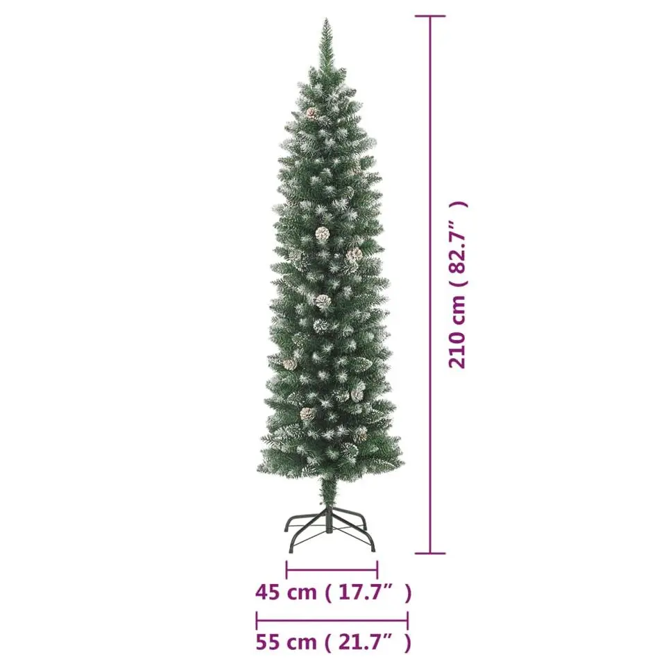 vidaXL - Kerstboom - Groen - 210 cm
