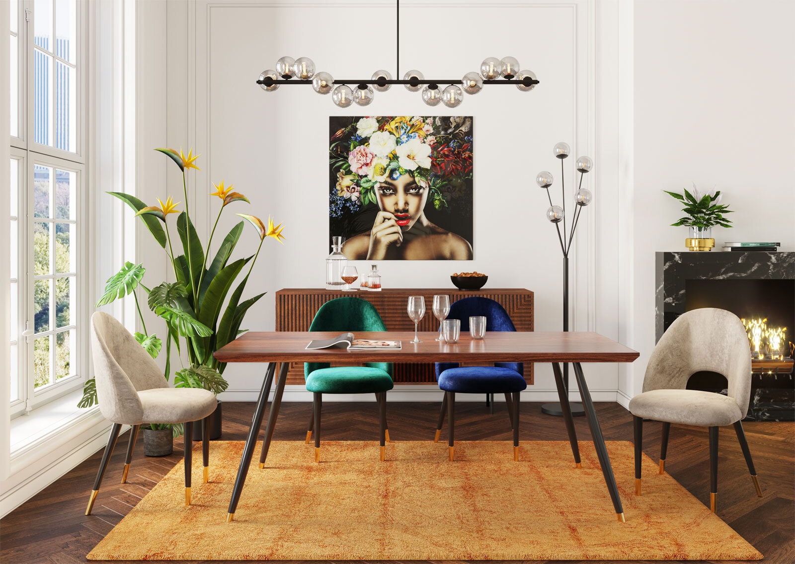 KARE DESIGN Retrofit Pendellampe SCALA BALLS schwarz
