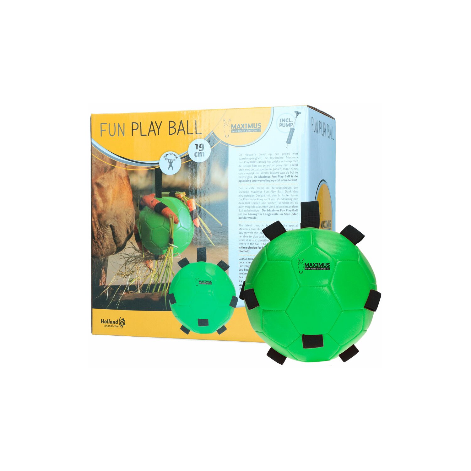 MAXIMUS Fun Play Ball  - grün - 19 cm