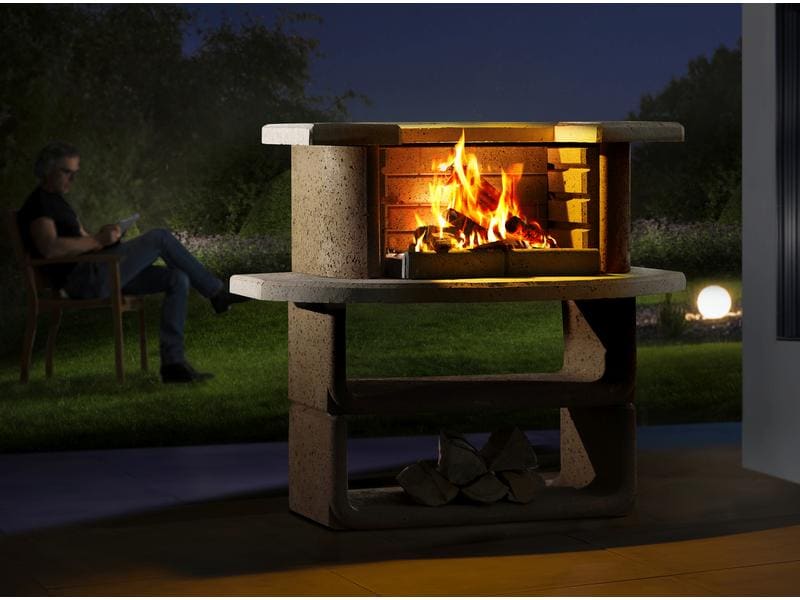 Buschbeck Outdoorgrill Montana 110 x 101 x 65 cm Optimale Grillbar als Mittelpunkt für eine gemütliche Runde