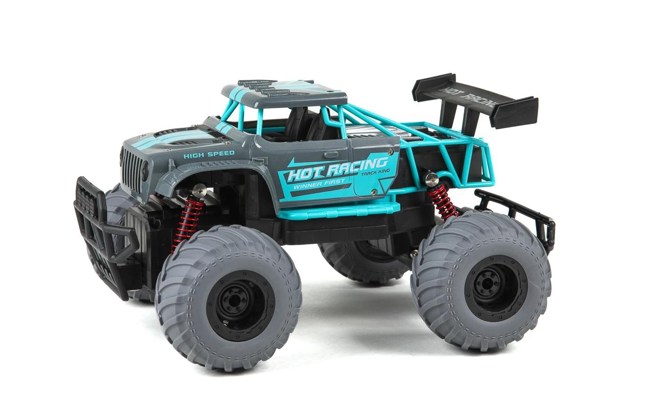 Monster Truck Hot Racing Blau, 1:14Akku-Betriebenes RC Off-Road Auto für Kinder ab 6 Jahren
