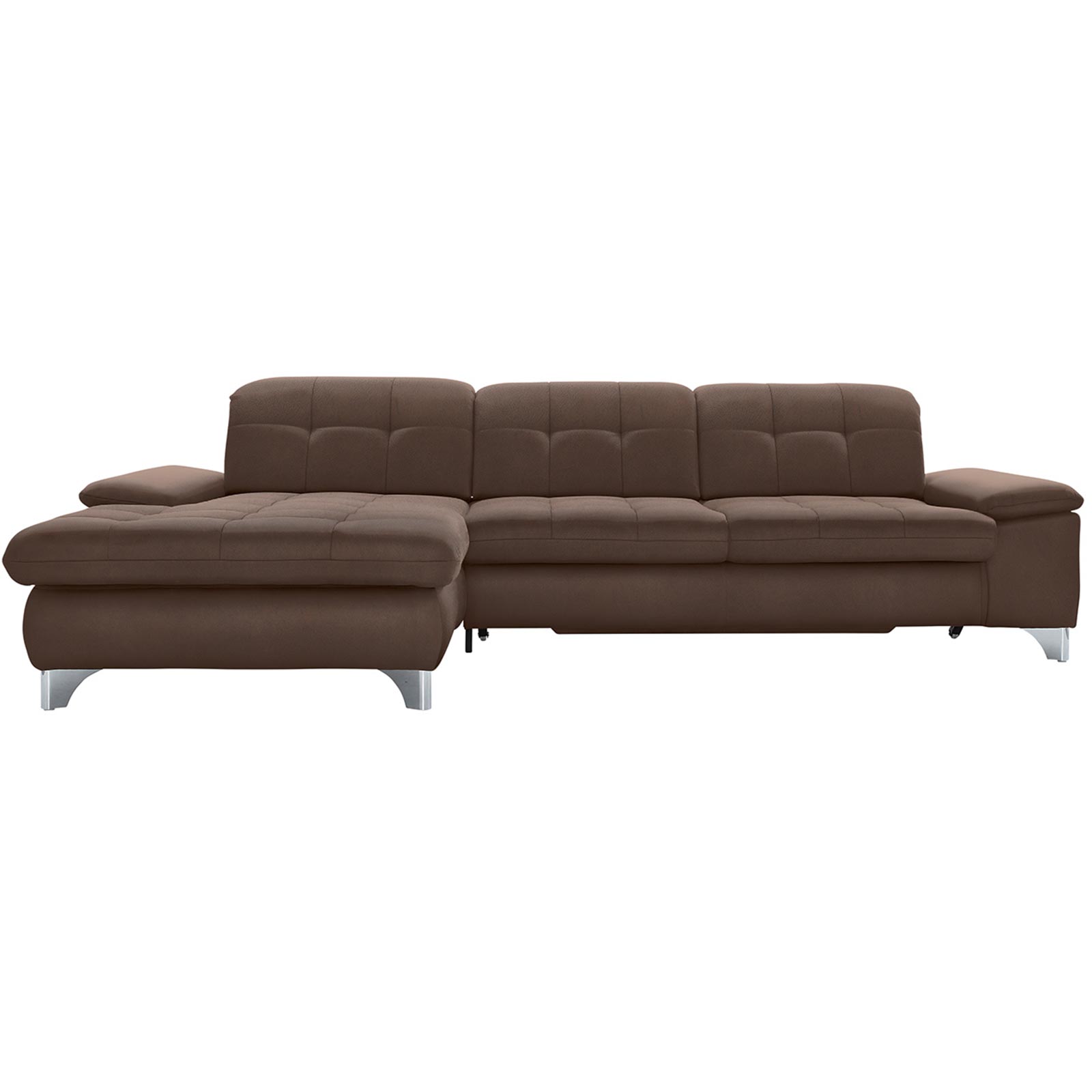polsterpower Ecksofa - Saddle nougat - Basismodell - Recamiere links