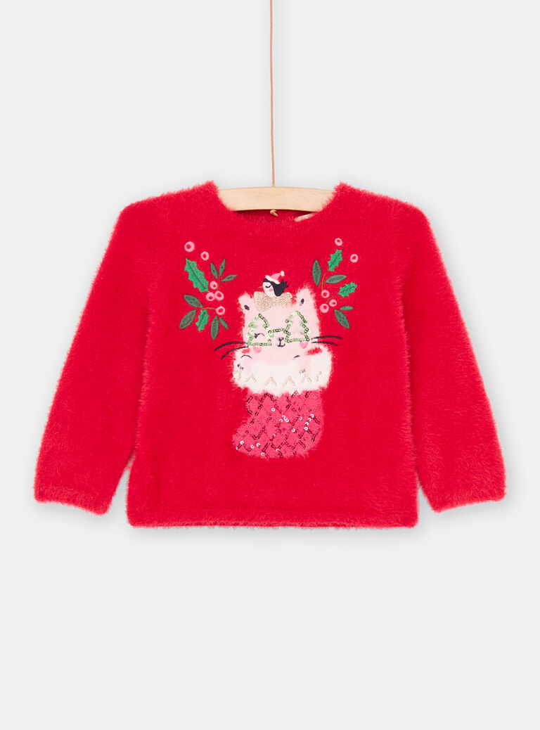 Pull tout doux pour bébé fille