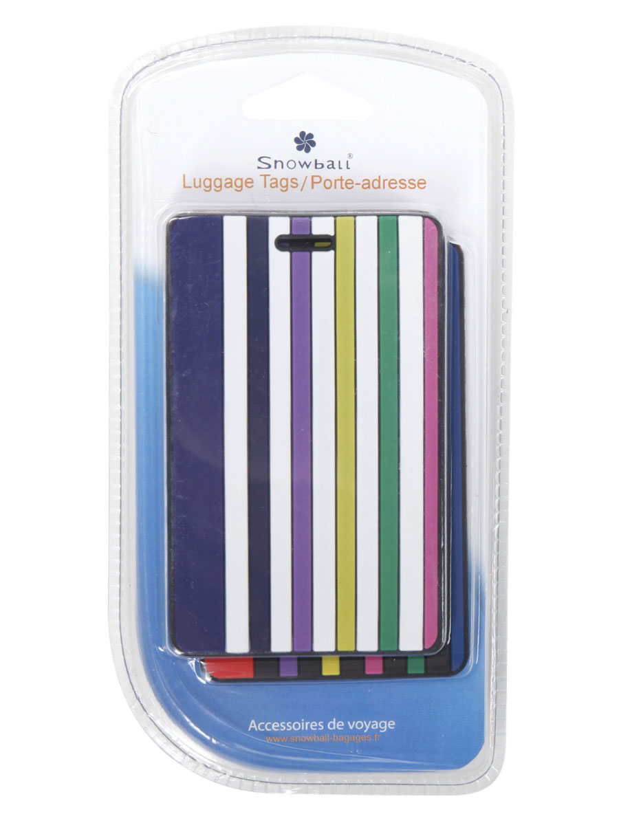 Set de 2 porte-adresses Snowball Stripes