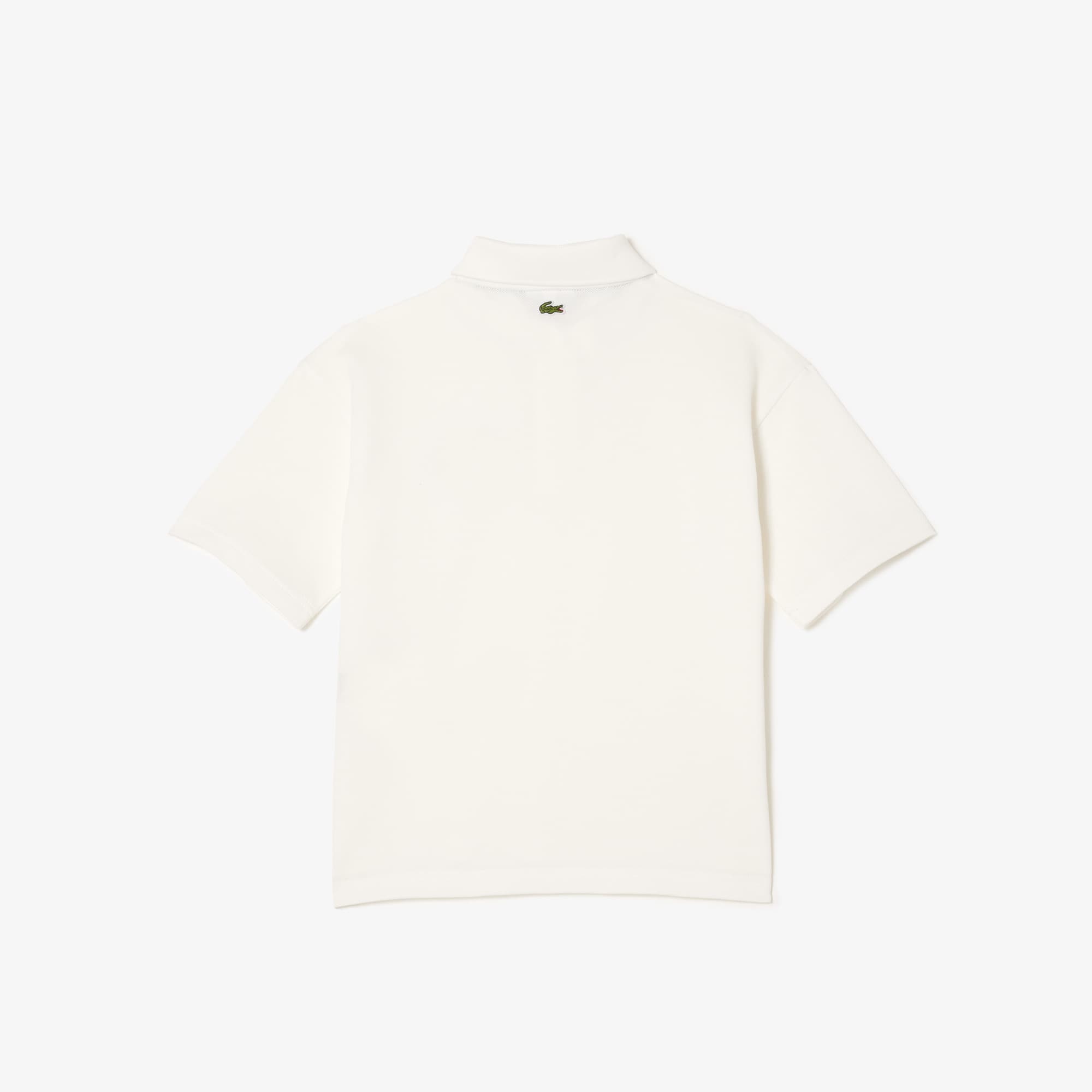 Polo en petit piqué de coton Polos - Blanc - Lacoste - Enfant