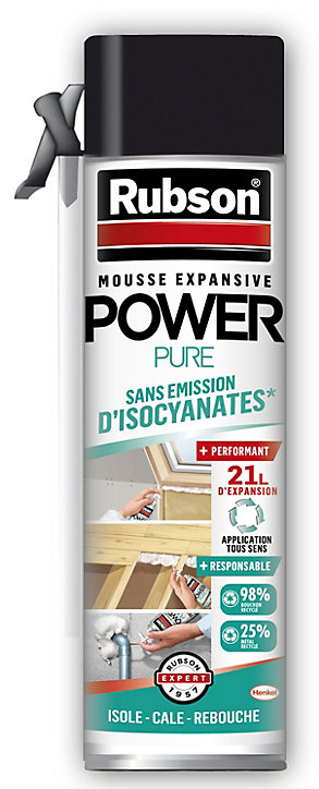 Mousse expansive Rubson Pure aérosol 500ml