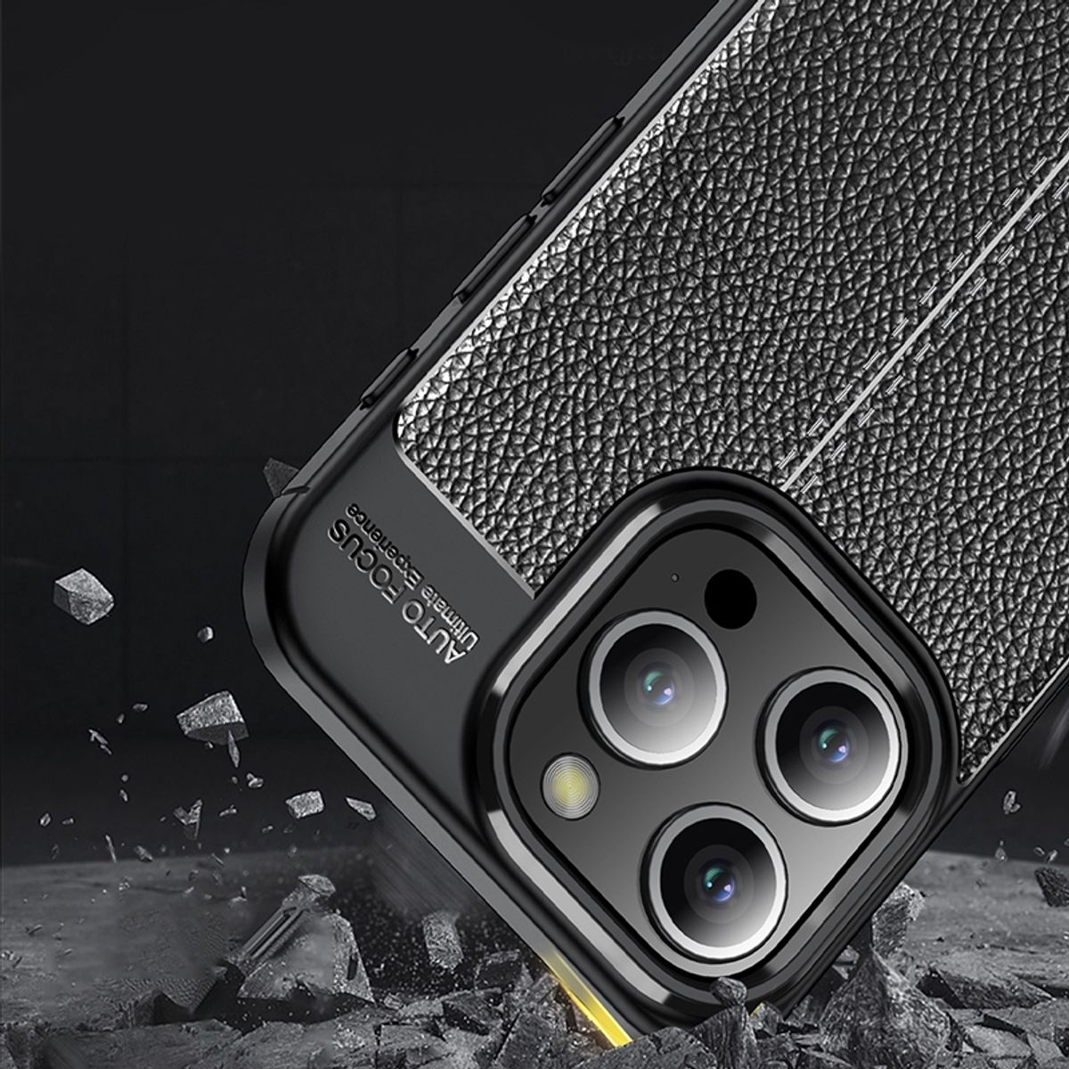 Hülle Handy Schutz für Apple iPhone 15 Pro Case Cover Bumper Etuis Backcover Neu