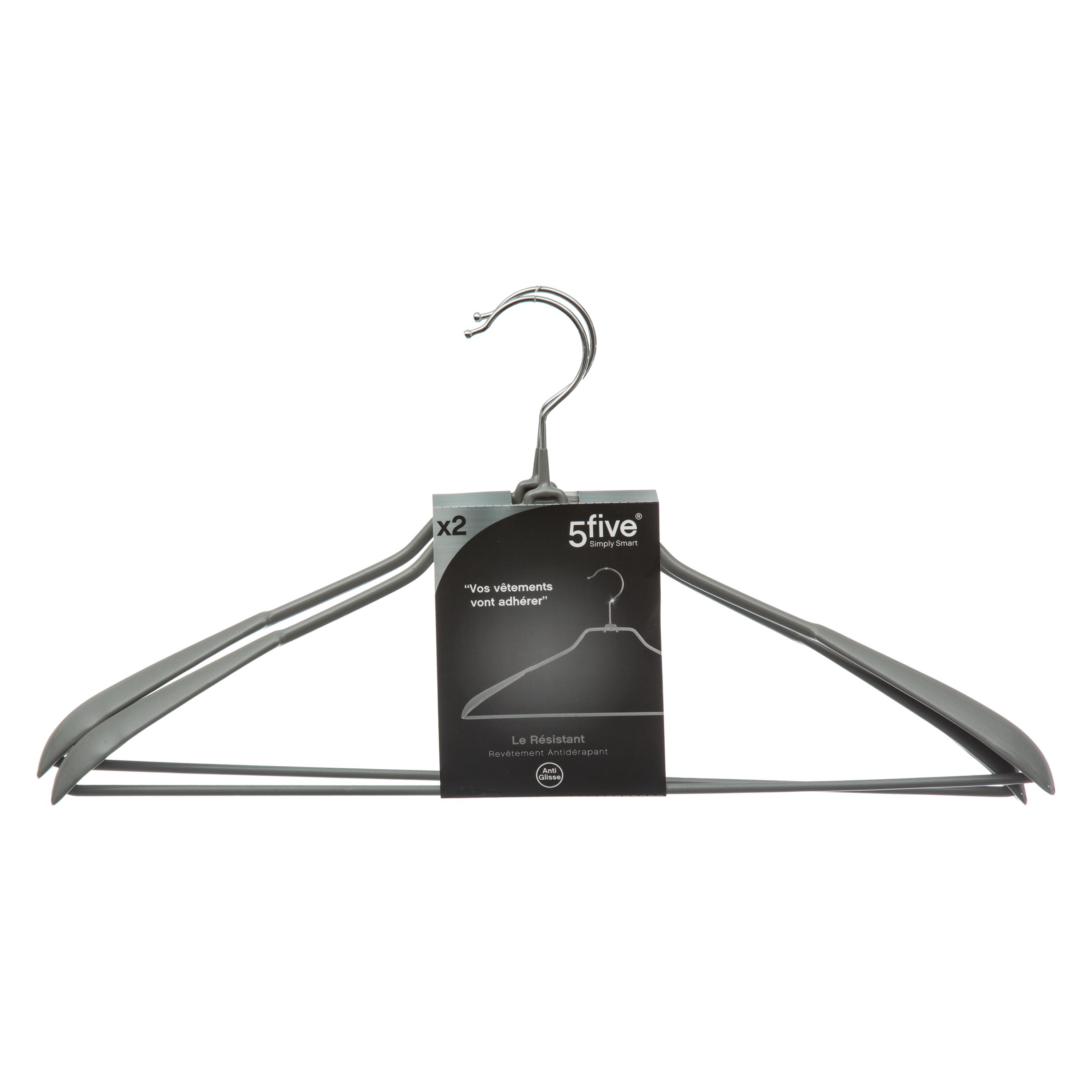 CINTRE METAL VESTE GRIS X2 PIECES