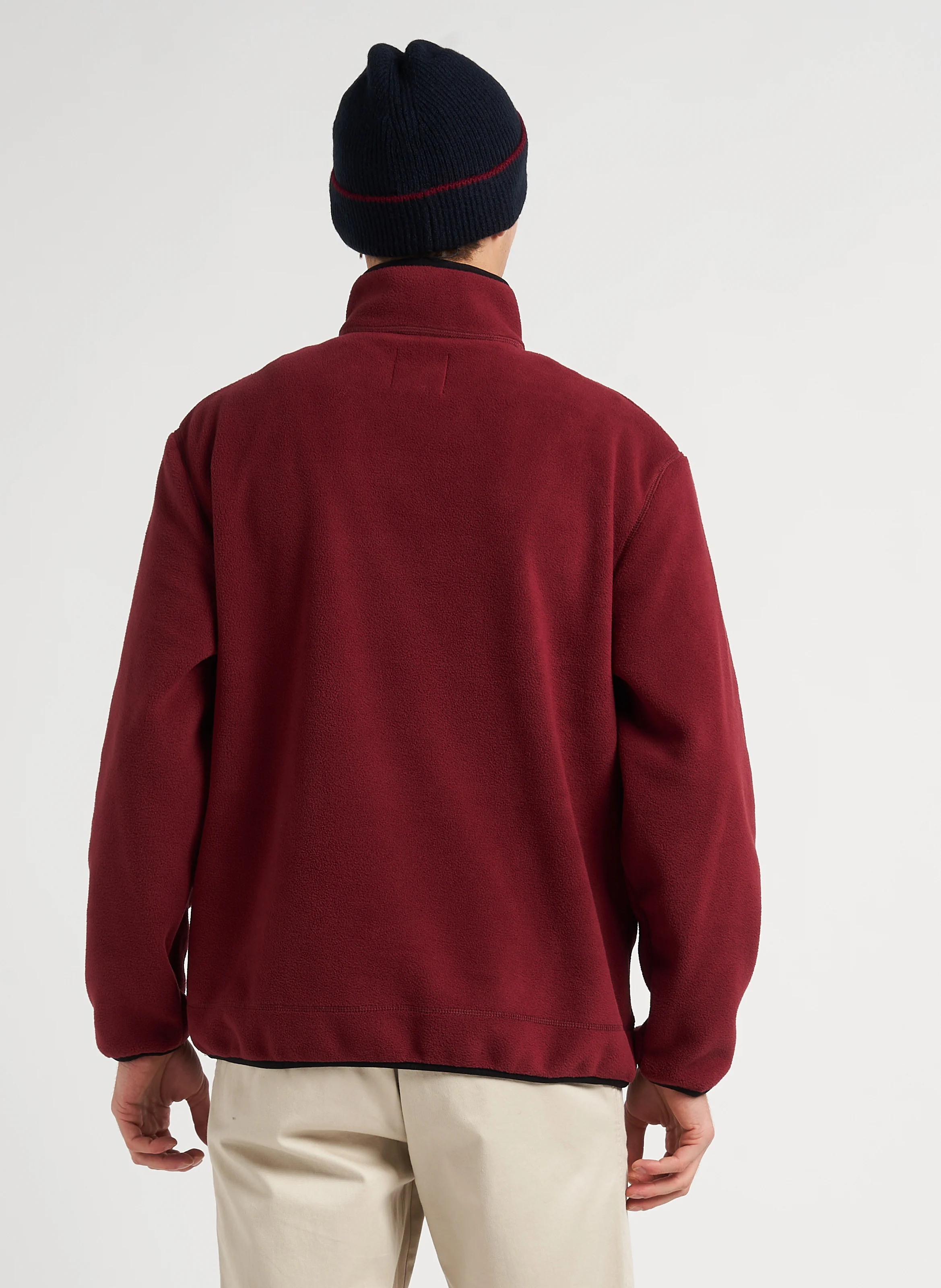 ASPIN - Veste polaire droite à col montant | Rouge