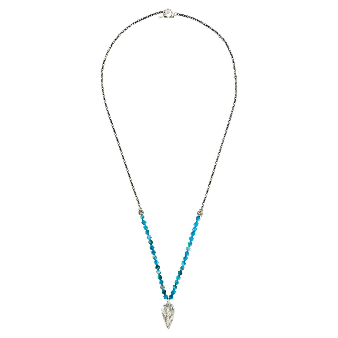 Rockstone Collier Dyrian en Argent & Apatite bleu