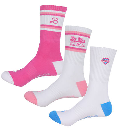 Impala Strømper - Skate Sock - Barbie - 3 Pak - Barbie Bright Ye