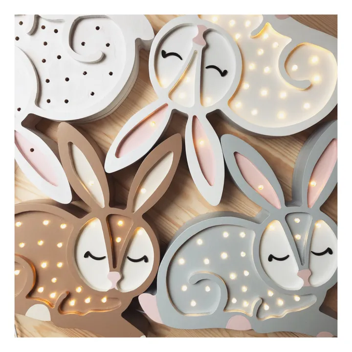 Little Lights Lampe à poser Lapin | Chocolat